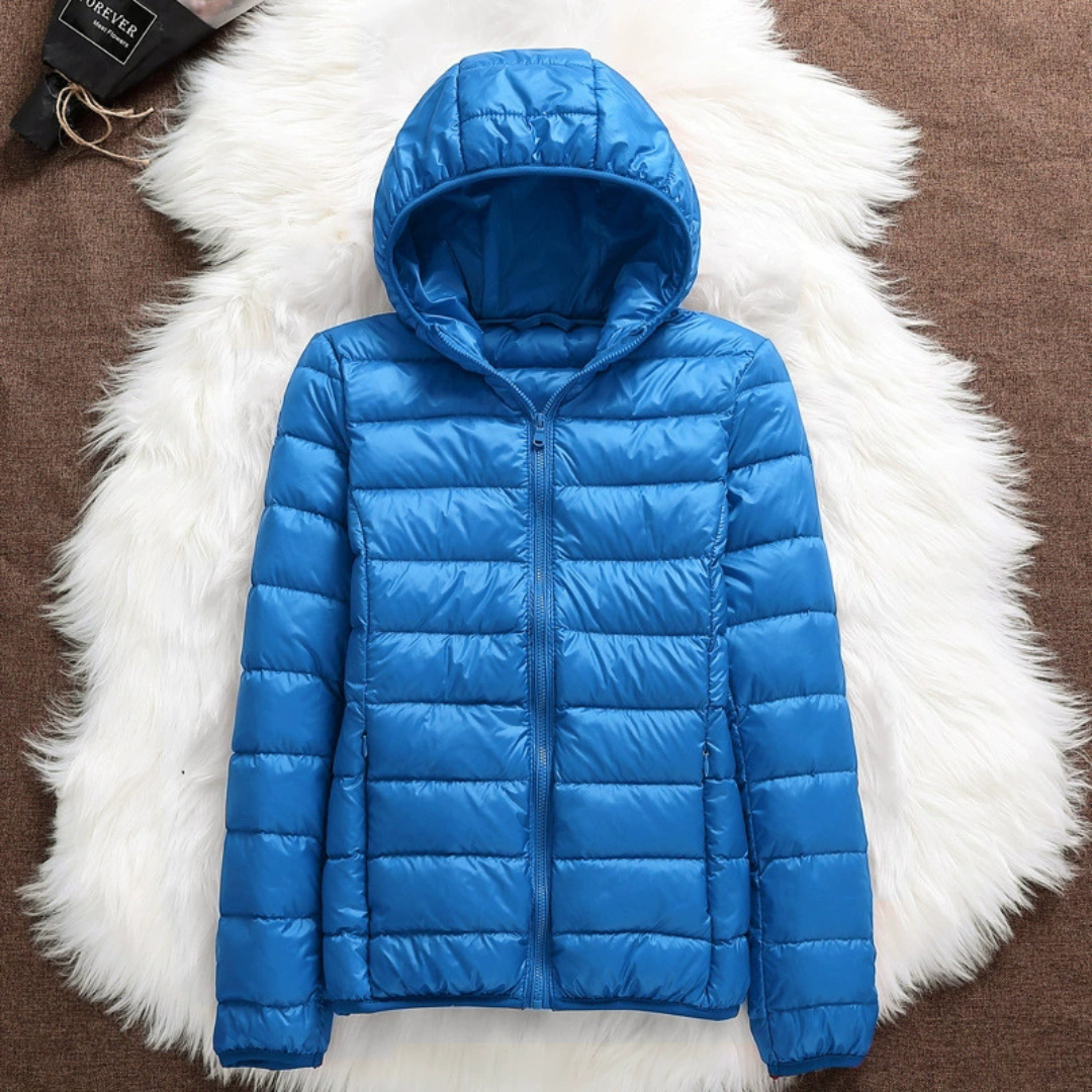 Tess | Tussenjas, hemelblauw