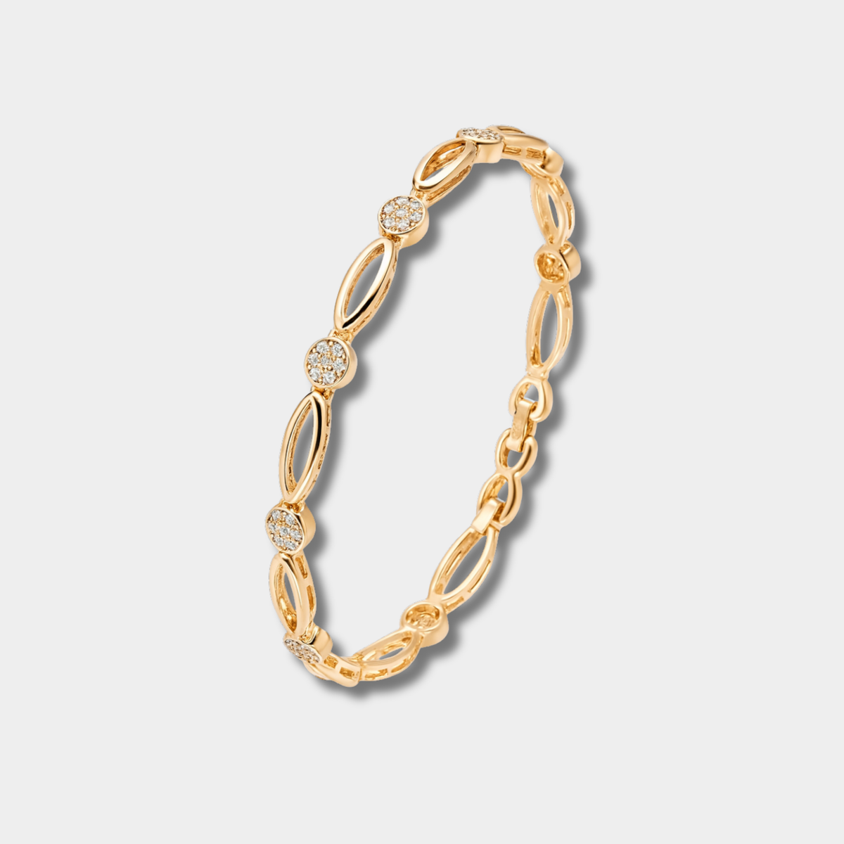 Claire – Elegante gouden armband met zirconia